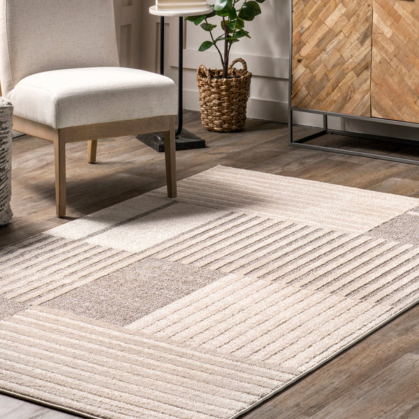 Japandi Modern Striped Rug