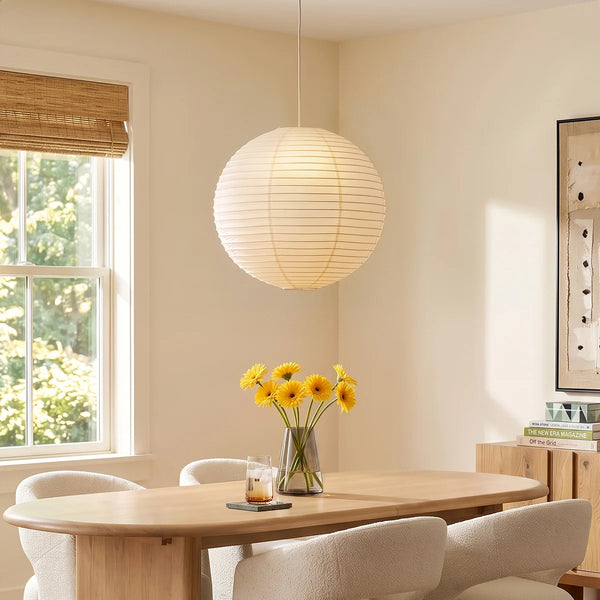 Japandi Paper Lantern Pendant Light - Workshop