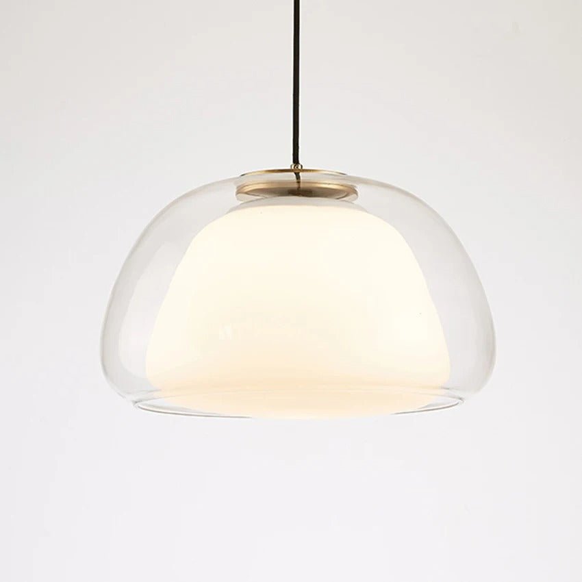 Japandi Glass Globe Pendant Light – Zabda