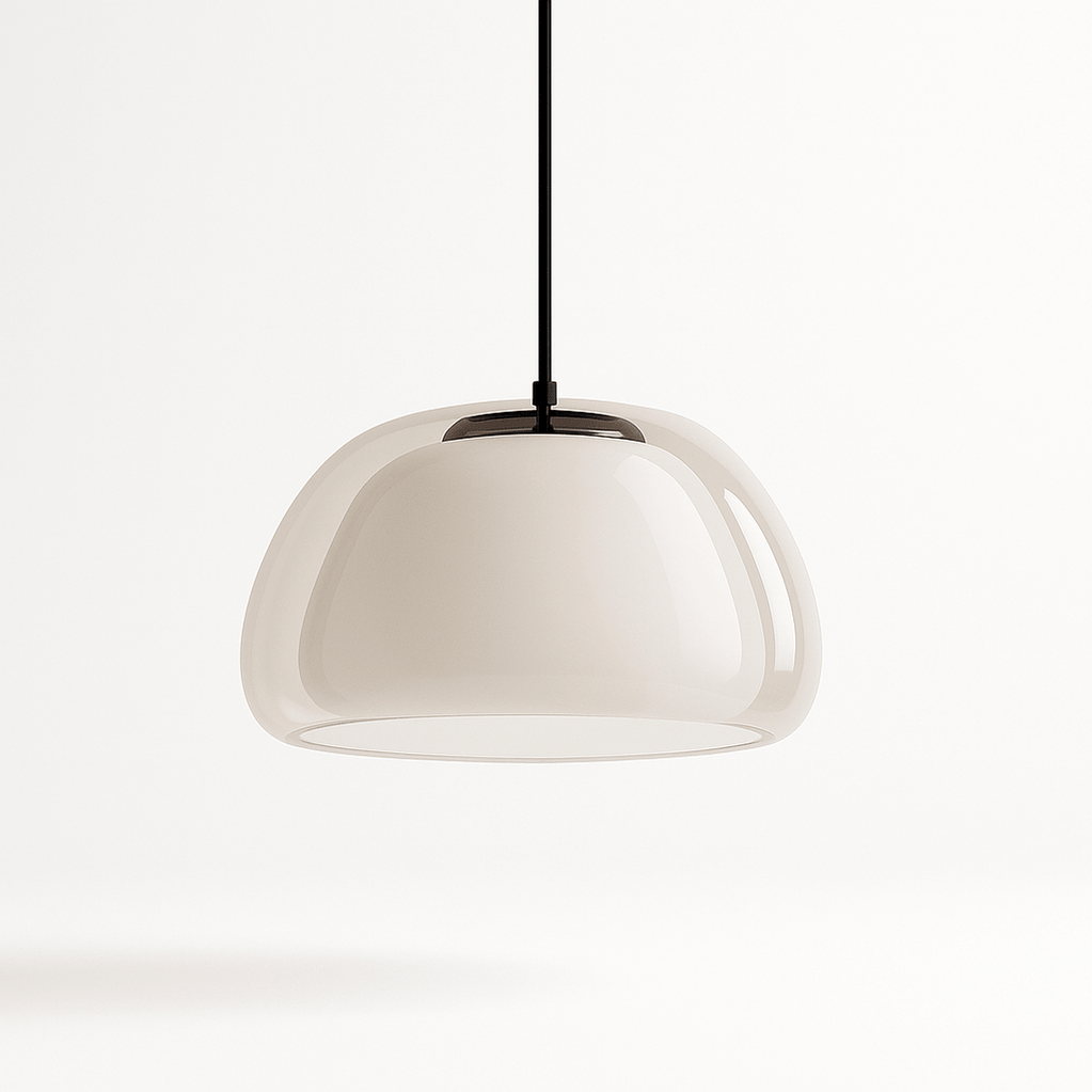 Japandi Glass Globe Pendant Light – Zabda