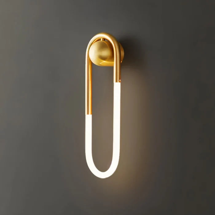 Japandi Minimalist Curved Metal Wall Lamp – Zenn