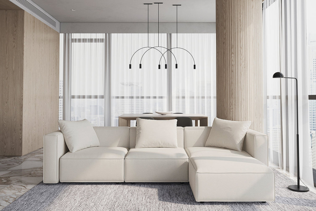 Japandi L-Shape Sectional Sofa