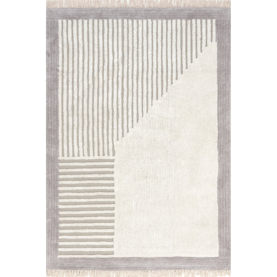 Japandi Wedged Striped Rug