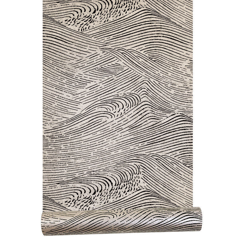 Japandi Wave Patterns Wallpaper | Japandistore®