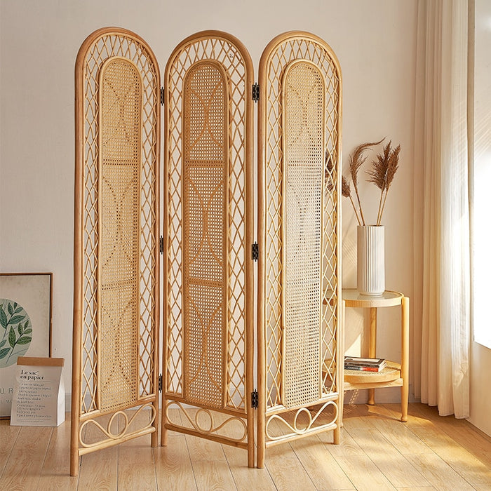 Japandi Rattan Bedroom Screen Divider Japandistore®