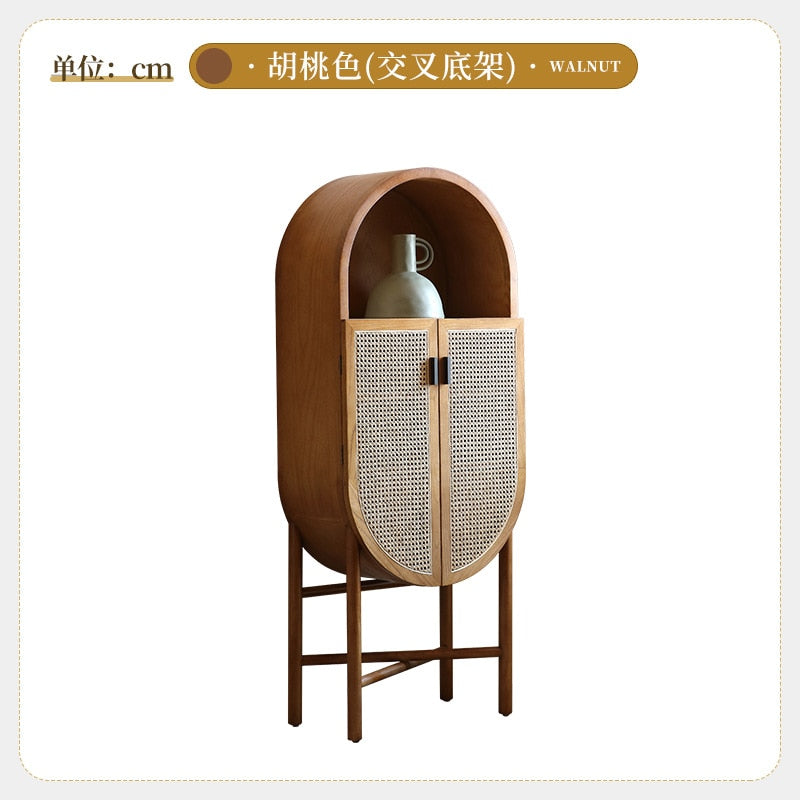 Oval Japandi Rattan Cabinet | Japandistore®