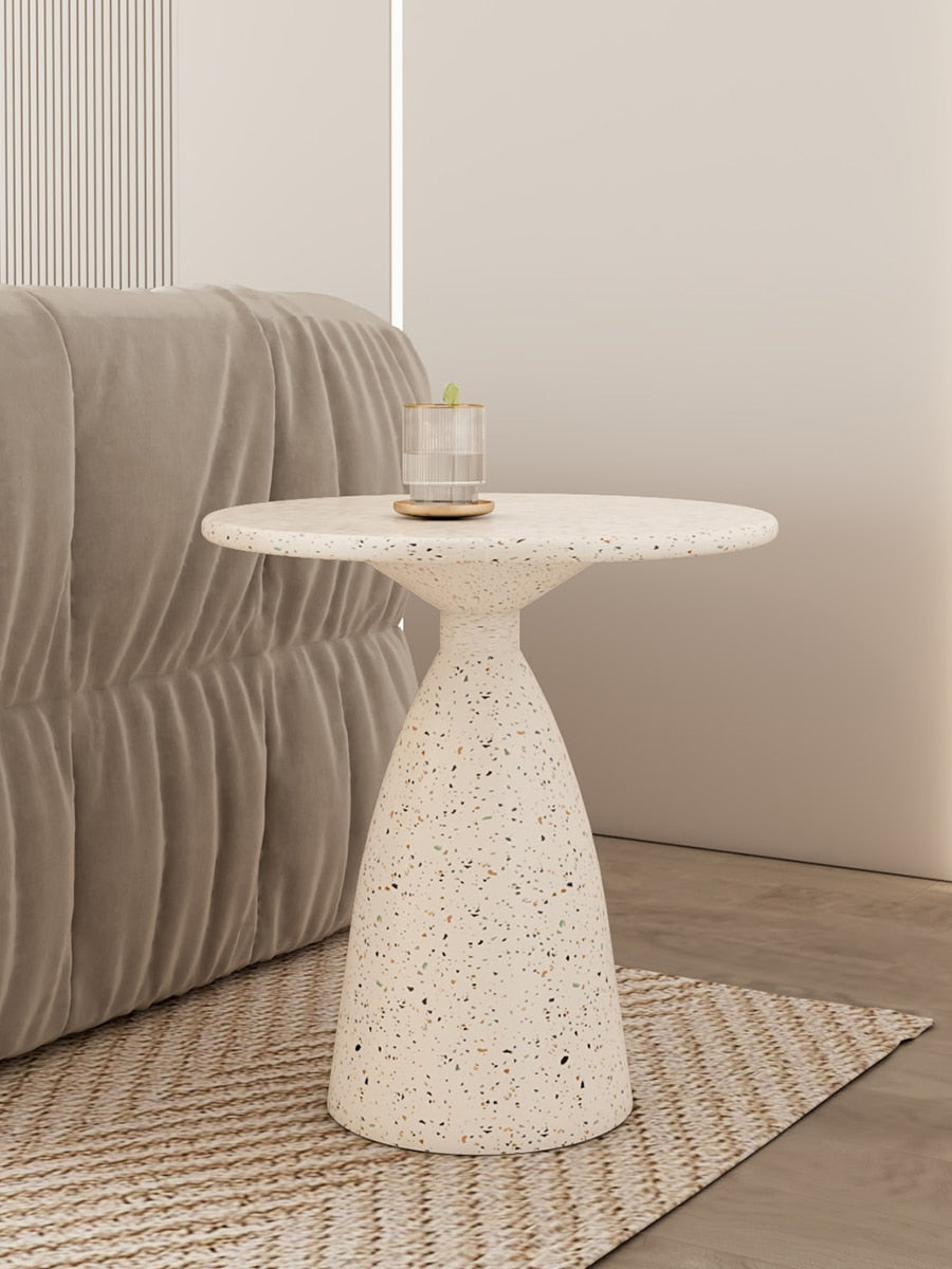 White Cream Japandi Side Table | Japandistore®